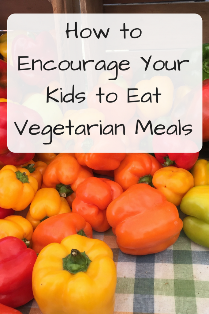 How to Encourage Your Kids to Eat Vegetarian Meals (Photo: Pile of multi-colored peppers on a tablecloth)