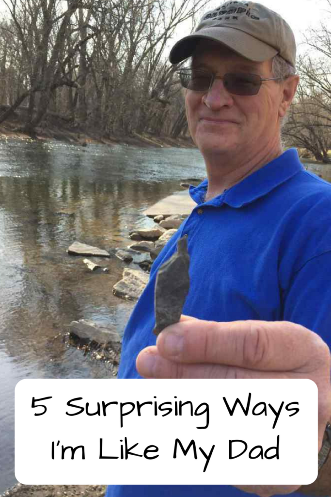 5 Surprising Ways I'm Like My Dad (Photo: White older man holding up a sharp rock)