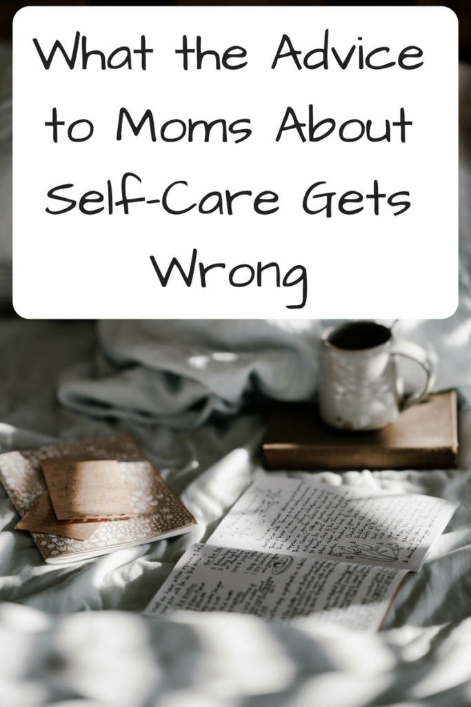 What the Advice to Moms About Self-Care Gets Wrong (Photo: Book and mug on bed)