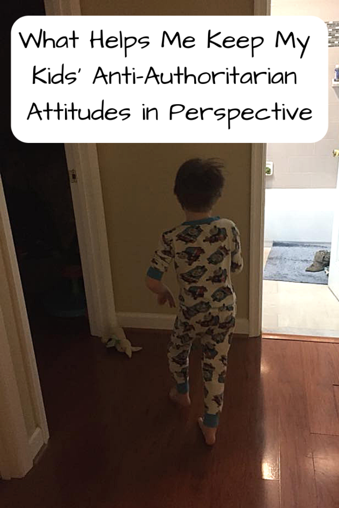 What Helps Me Keep My Kids' Anti-Authoritarian Attitudes in Perspective (Photo: Child in pajamas dancing)